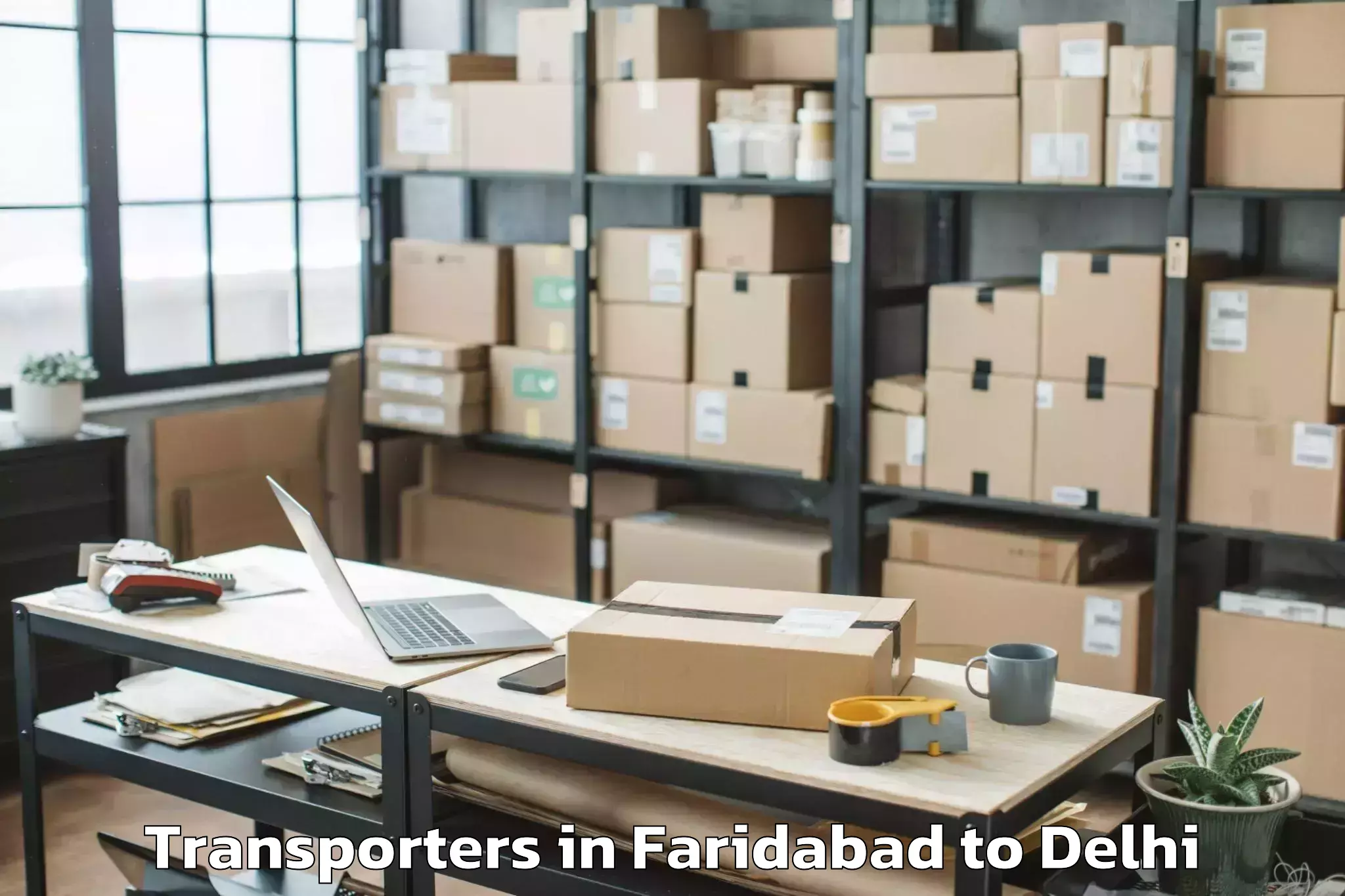 Book Faridabad to Civil Lines Transporters Online